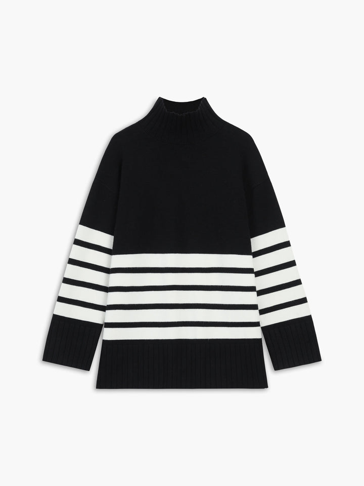 Isabella - Long Striped Knitted Sweater