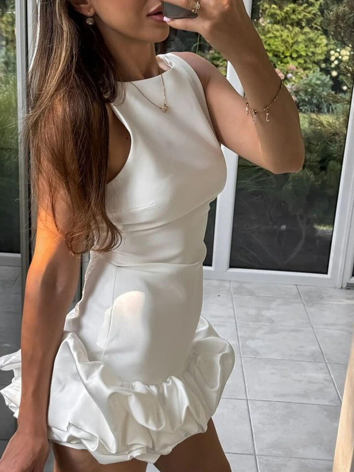 France - Elegant Sleeveless Mini Dress