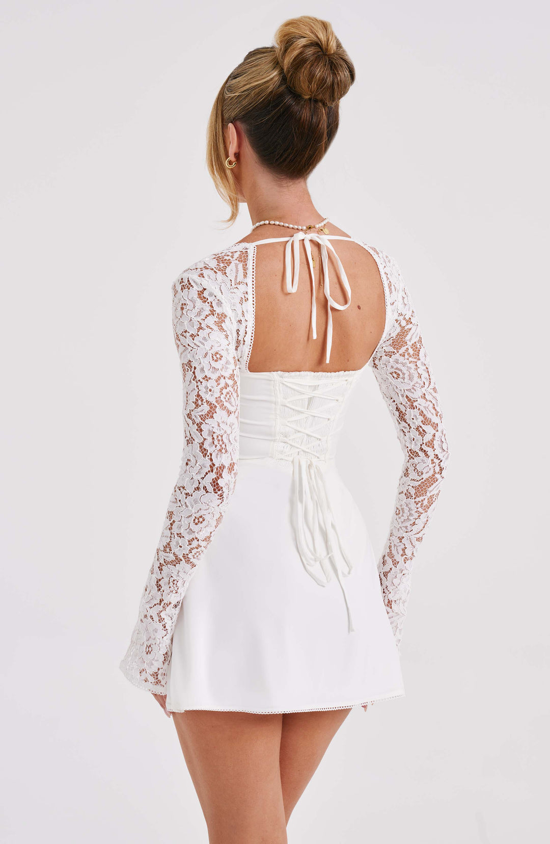 Ivy - Elegant Tie-Back Mini Dress